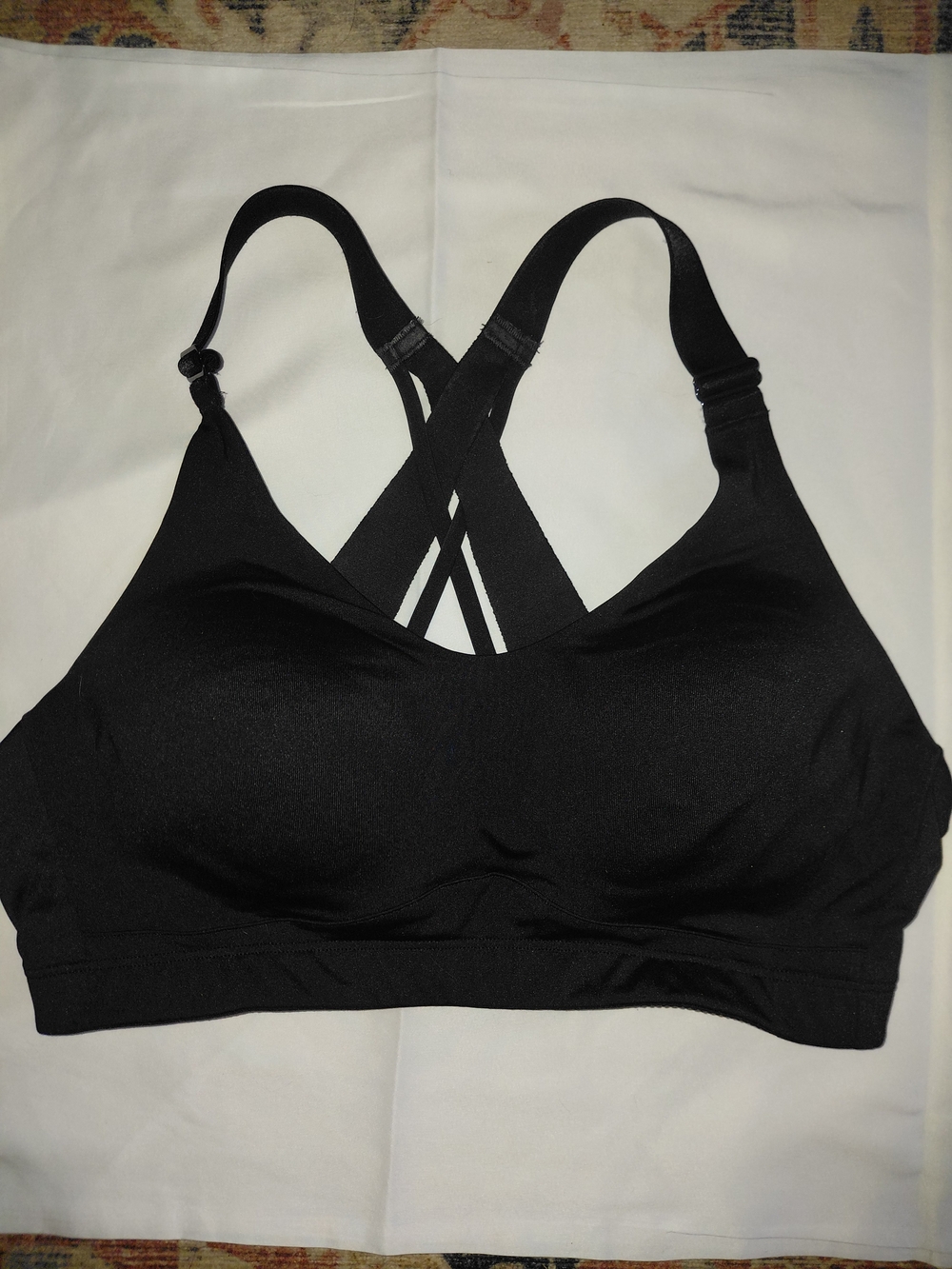 CALIA by Carrie Underwood Black Crisscross Sports Bra Medium